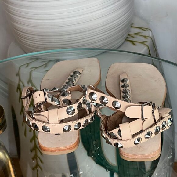 Jeffrey Campbell Chandelier Studded T-Bar Sandals - Picture 8 of 10